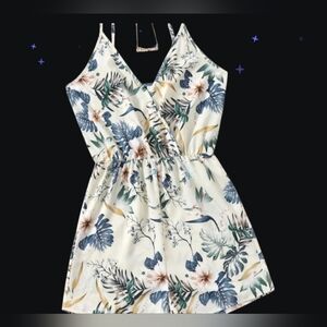 Floral Print Spaghetti Strap Romper